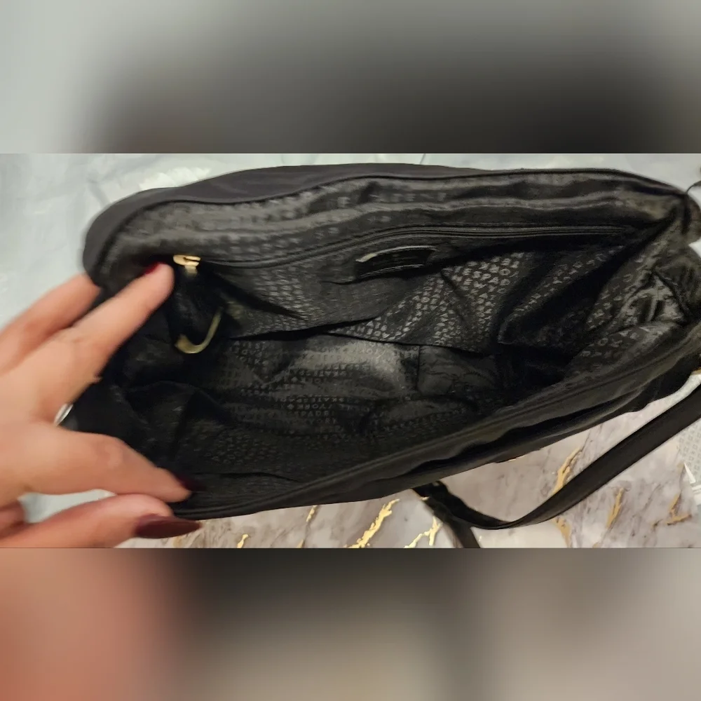 🌷👜Kate Spade Black Nylon Messenger Crossbody Shoulder Bag🌷 - Picture 6 of 11